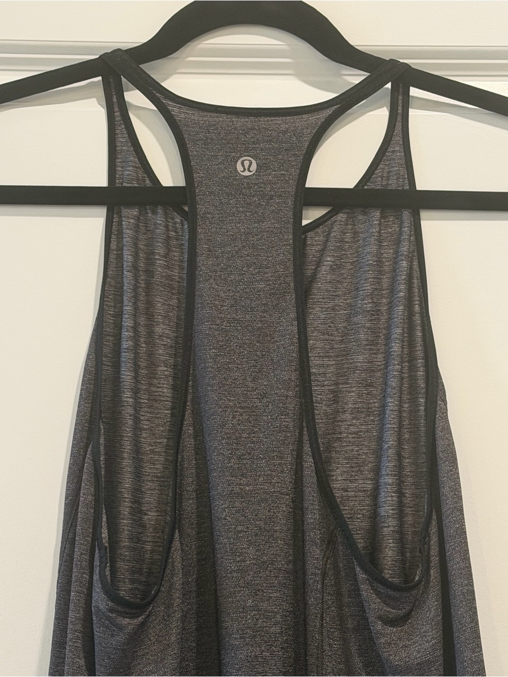 Lululemon My Race My Pace Tank Top Charcoal Gray Racerback Tank